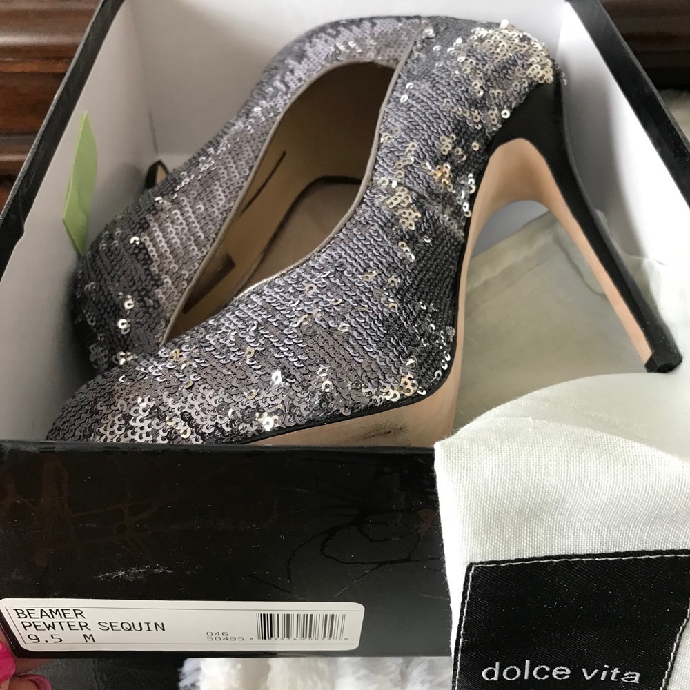Sequin dolce vita high heels